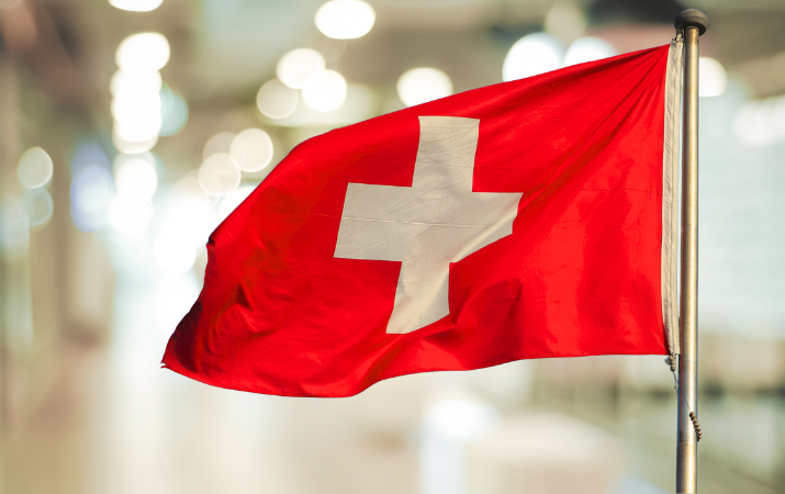 Schweizer Flagge als Symbol für die medizinische Qualität und das Ranking der Universitäten in der Schweiz